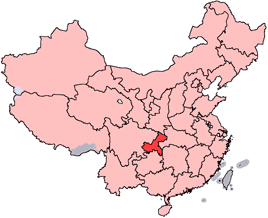 Location of ChongQing within China